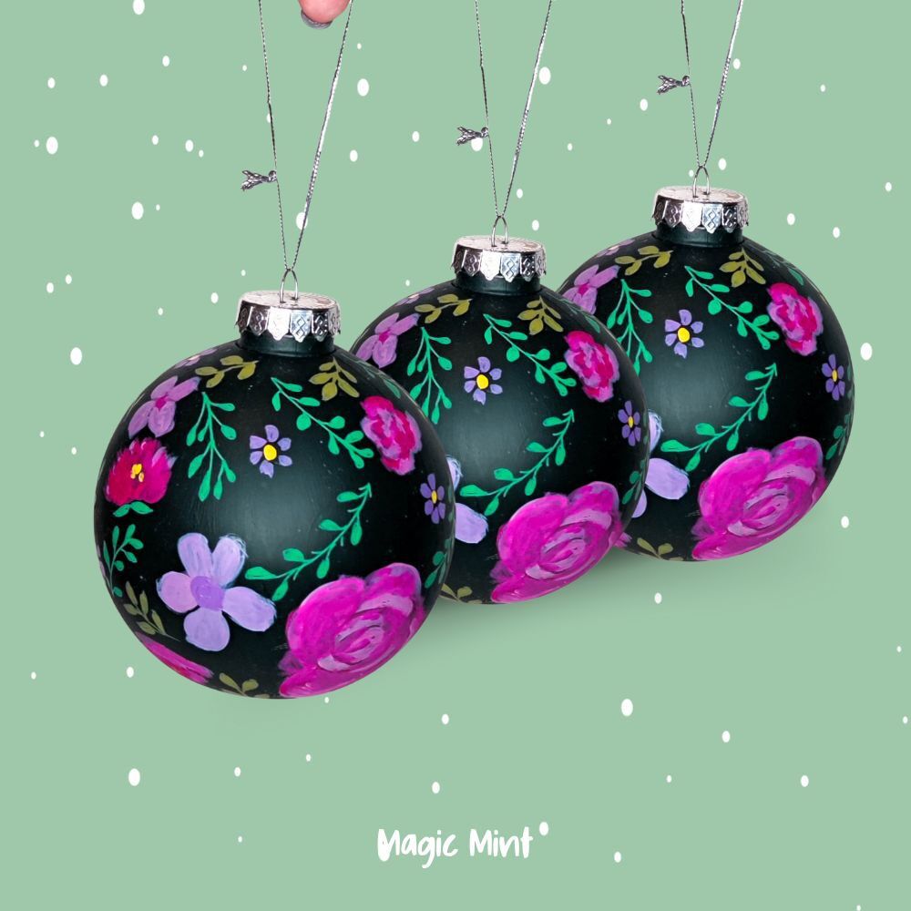 Glob mare pictat manual