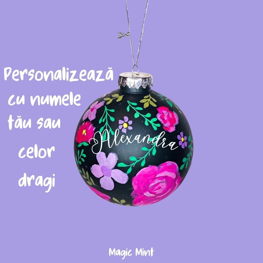 Glob mare pictat manual