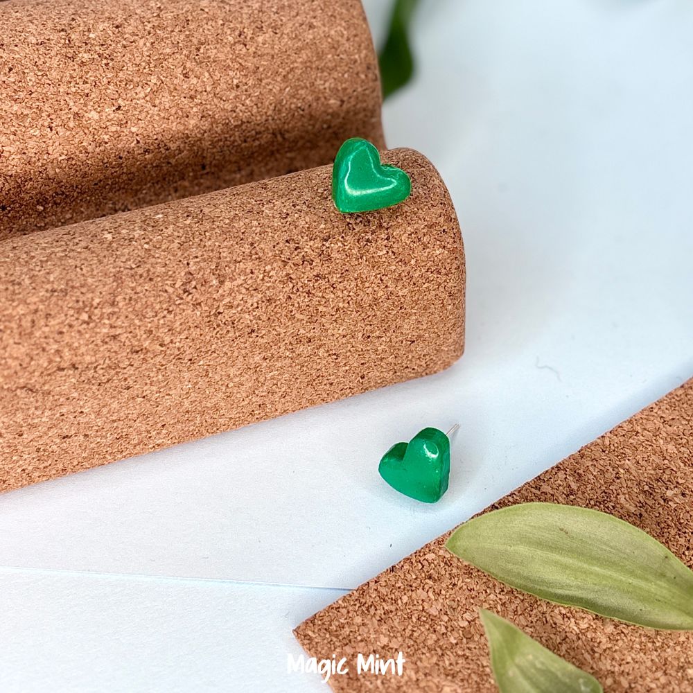 Set cercei multicolori formă inimioară - Image 5