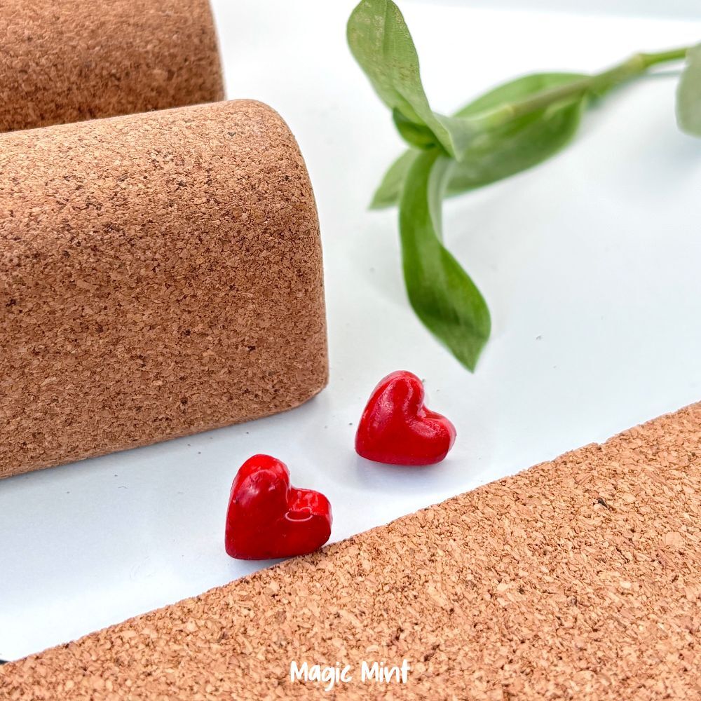 set cercei multicolori formă inimioară