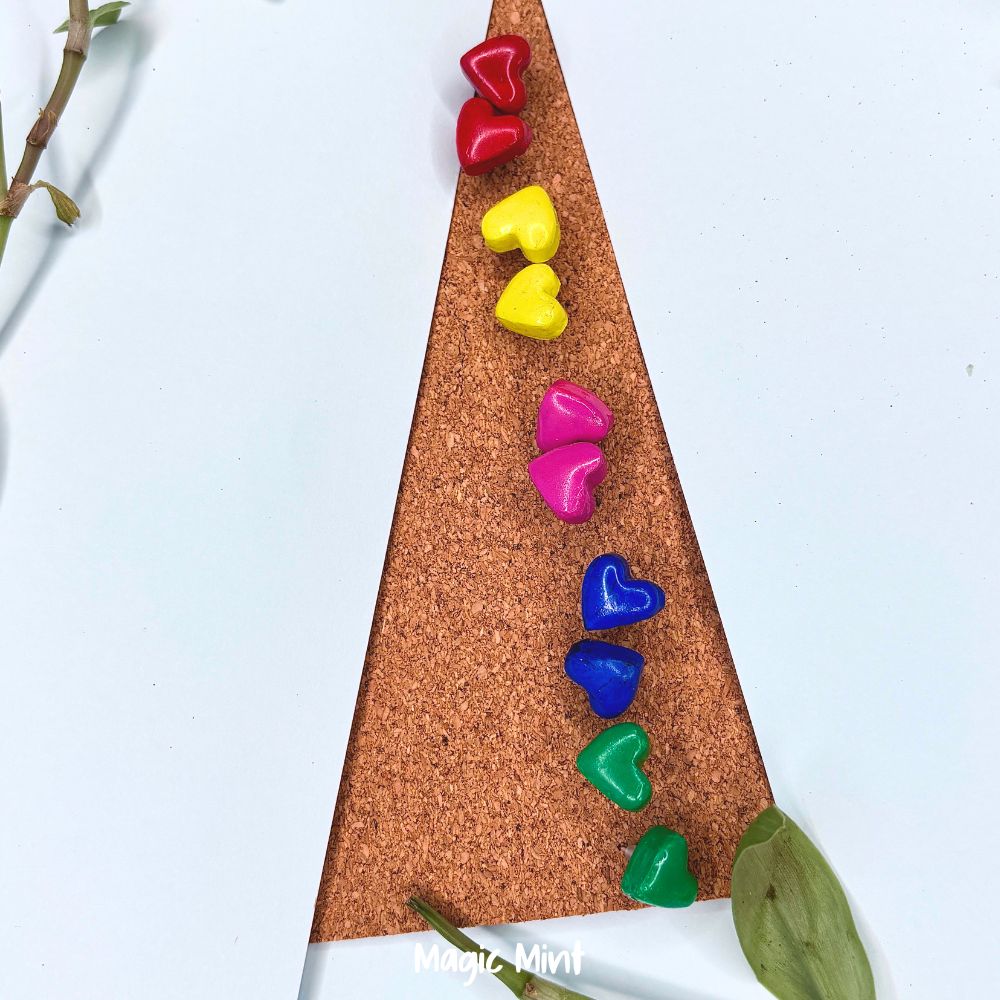 Set cercei multicolori formă inimioară - Image 6